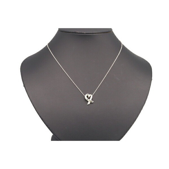 Tiffany Necklace Loving Heart Sterling Silver Pendant